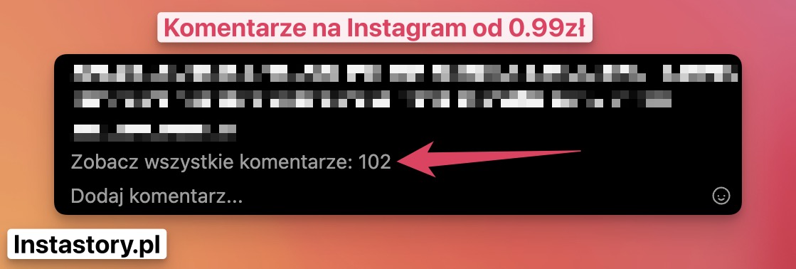 kup komentarze na instagram